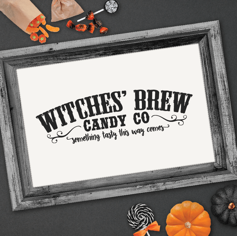 Witches' Brew Candy Company SVG File for Halloween - Commercial Use SVG Files for Cricut & Silhouette
