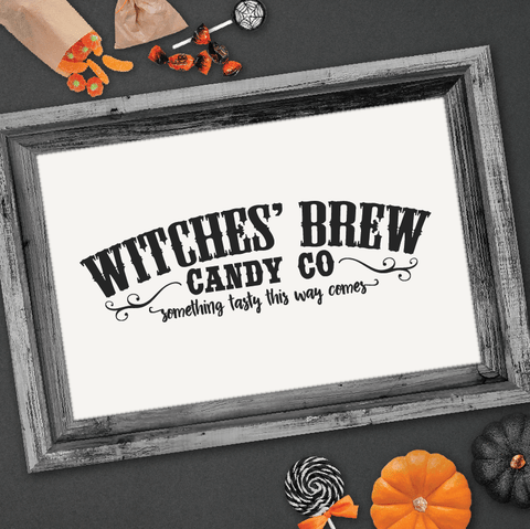 Witches' Brew Candy Company SVG File for Halloween