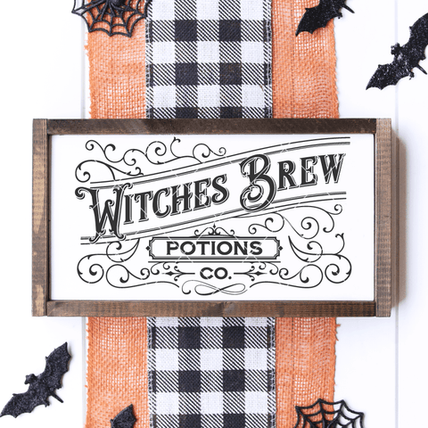 Witches Brew Potion Co. Spooky SVG Cut File for Halloween